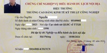 Chứng chỉ điều hành du lịch
