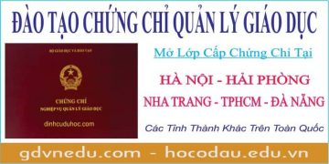 đào tạo chứng chỉ quản lý giáo dục