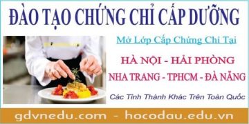 Lớp học lấy chứng chỉ cấp dưỡng. Đào tạo nghiệp vụ cấp dưỡng
